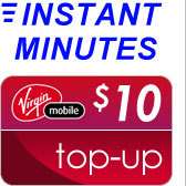 SALE $10 VIRGIN MOBILE TOP UP (TOPUP) Refill Card PIN  