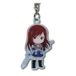  Fairy Tail Erza mobile phone charm: Toys & Games