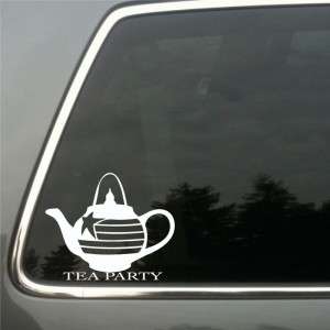 The Tea Party movement vinyl decal die cut sticker  