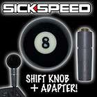 BALL SHIFT KNOB GEAR SHIFTER LEVER SELECTOR PLUS ADAPTER FOR 