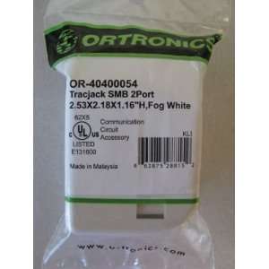  Ortronics Surface Mount Box for Two Modules, Fog White OR 