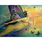 LARGE Signed Print Fantasy Butterfly Fairy Princess Art