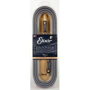   92215 Elixir Cable Straight   Right angle 15 Musical Instruments