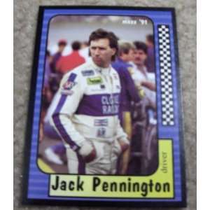   1991 Maxx Jack Pennington # 47 Nascar Racing Card