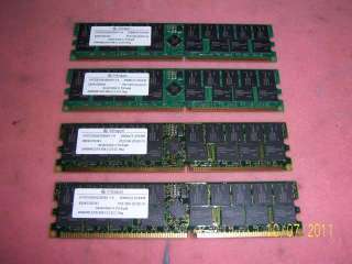 8GB (4x 2GB ) PC2100R ecc DDR SERVER Memory RAM   INFINEON  