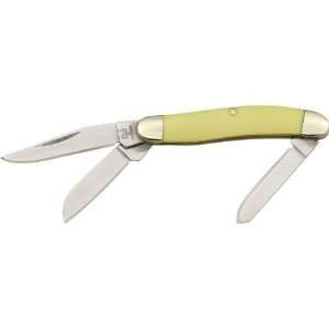   Pocket Knife with Old Yellow Smooth Bone Handles