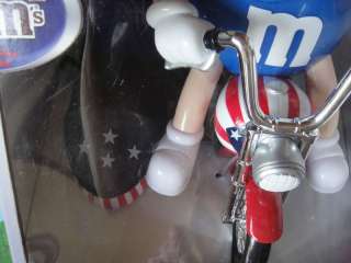 MIB M&Ms Motorcycle Red White & Blue Candy Dispenser  
