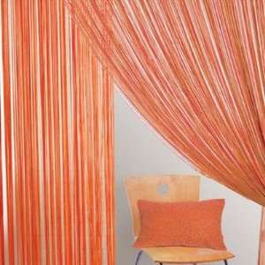 Bacati Orange String Curtain Panel 