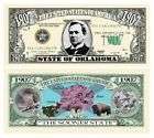 Oklahoma State Dollar Bills The Sooner State (2/$1.00)