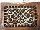   Cast Iron Hot air ornate grate rustic register victorian cold vent