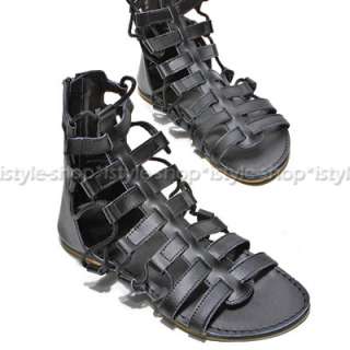 Runway Mens Gladiator Roman Leather Ankle Boots Sandals  