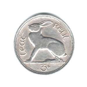  1956 Ireland Threepence Coin KM#12a 