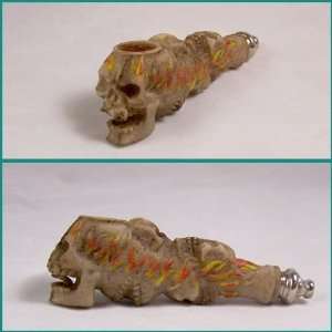  Flamin Skull Pipe for Flavored Tobacco 