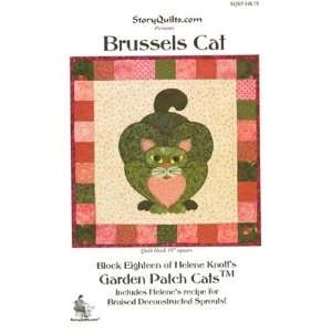  Brussels Cat quilt pattern, Garden Patch Cats, by Helene 