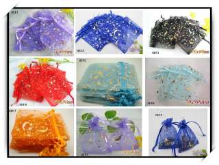   3X3.5INCH ORGANZA WEDDING FAVOURS JEWELRY GIFT PACKING BAGS 7x9cm XEF