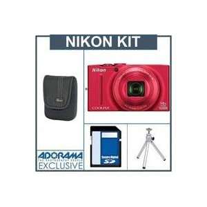  Nikon Coolpix S8200 Digital Camera Kit   Red   Refurbished 