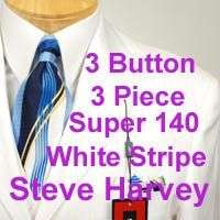 58R Suit   STEVE HARVEY SUPER 140 Mens Suits   H27  