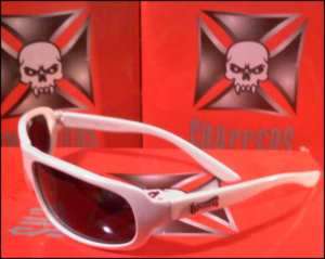 NEW   Mens Choppers Biker sunglasses / shades White  