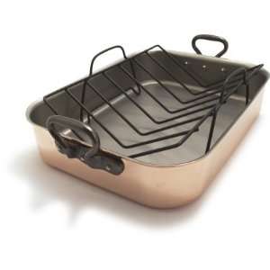  Mauviel Copper Roasting Pan with Rack