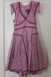 Zac Posen Target Pink Polka Dot Sailor Dress 5,11,13  