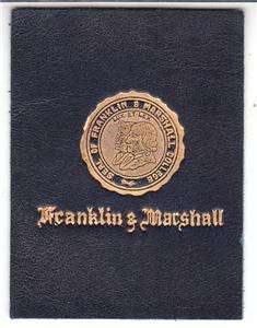 Tobacco College Leather Franklin & Marshall Gold Seal  