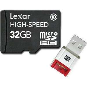  Lexar 32GB 32G microSD Card Class 10 (BULK) + R10w USB 