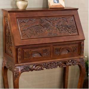  Hand Carved Secretary Desk Furniture & Decor