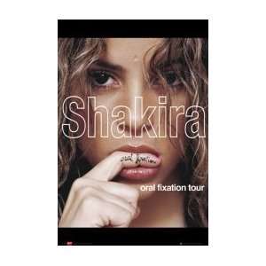  SHAKIRA Oral Fixation Tour Music Poster