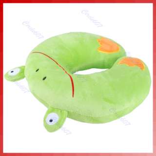 Cute Frog Soft Pillow Neck Rest Car Travel Office Gift  
