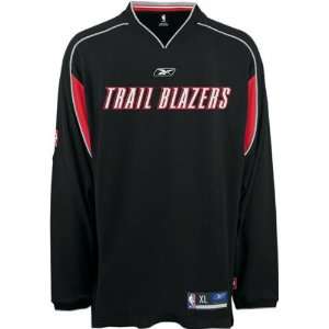   Blazers Team Authentic Long Sleeve Shooting Shirt