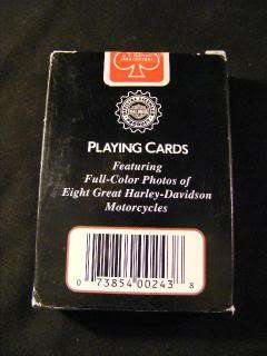 NEW, SEALED SINGLE DECK HARLEY DAVIDSON PLAYING CARDS,2  
