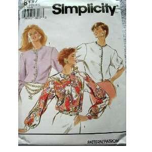  MISSES BLOUSE WITH SLEEVE VARIATIONS SIZE 6 8 10 12 SIMPLICITY 