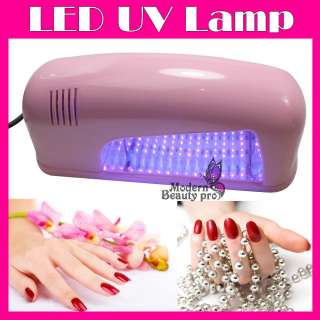 Pro LED Nail Gel Cure Curing UV Lamp Dryer Pink 220V 110V  
