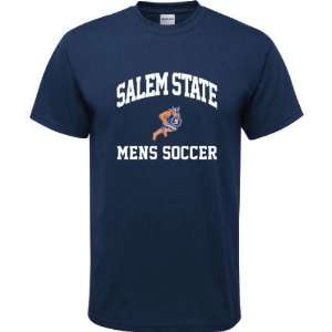   State Vikings Navy Youth Mens Soccer Arch T Shirt