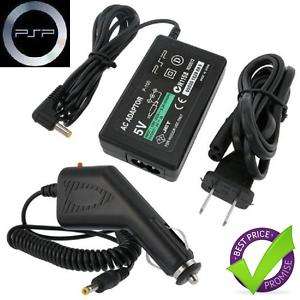 NEW Home AC Wall Power Adapter+CAR Charger for SONY PSP  