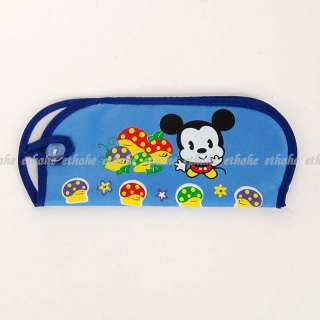 Mickey Mouse Eyeglass Case Bag Vision Care Blue 19GM  