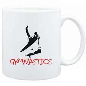    Mug White  Gymnastics Silhouette Sports