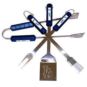  LOS ANGELES DODGERS 4 Piece Stainless Steel Grill Barbeque 