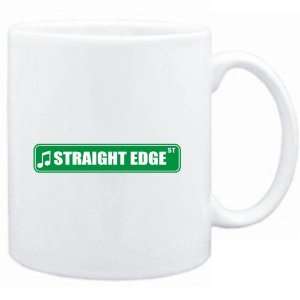  Mug White  Straight Edge STREET SIGN  Music Sports 