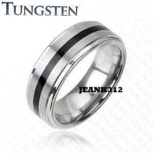 Mens Tungsten 8mm Wedding Band Ring ★COBALT FREE Size10  