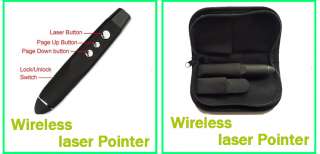 Wireless USB Pointer Pen PowerPoint Presenter Laser black  