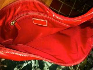 Womens Ralph Lauren Leather Purses Red Hobo Valentine Handbag Shoulder 