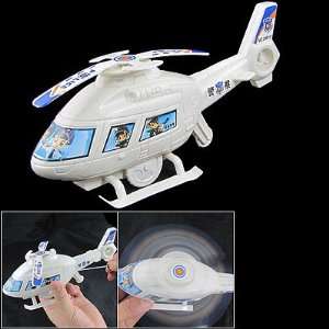   White Plastic Pull String Plane Model Helicopter Toy Toys & Games