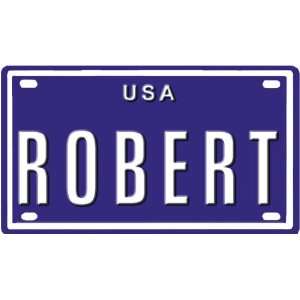 ROBERT USA MINI METAL EMBOSSED PLATE NAME FOR BIKES, TRICYCLES, WAGONS 