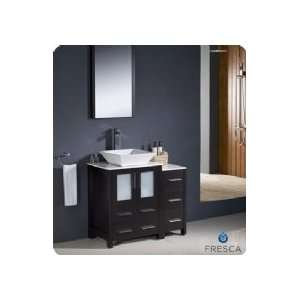 Fresca Torino 36 Modern Bathroom Vanity w/ One Side Cabinet & Vessel 