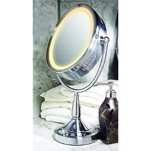   8x/1x Lighted Oval Vanity Makeup Mirror   OVLV68B: Home & Kitchen