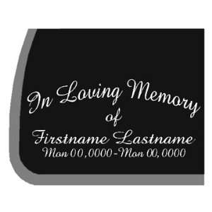  CUSTOM In Loving Memory Car Decal / Sticker: Automotive