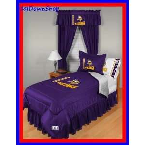  Minnesota Vikings 5Pc LR Full Comforter/Sheets Bed Set 