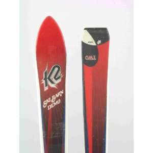K2 Two Used Shape Snow Ski with Salomon 509 Syncro Binding 168cm C 