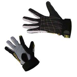   Full Finger Black/gray Ski Gloves Sm 